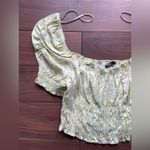 ZARA Satin Effect Printed Top Size S Photo 2