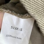 Taupe Grey Green Denim Animal Print Patchwork Jacket Women's Size Small S NWOT Gray Photo 4