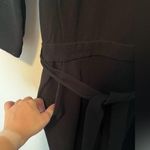 Madewell Black Crepe Sloan Jumpsuit Photo 8