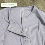Outdoor Voices Cozy Rib Cropped Cardigan Earl Gray Lavender Size Small Photo 3