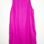 J.Crew  Flamingo Pink Linen Shift Dress XS Photo 0