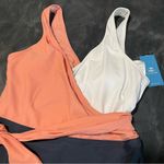 Cupshe  wrap color block tie side one piece swimsuit SZ:M Photo 5