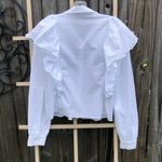 ZARA  Poplin Top with Eyelet Embroidery 🌸 XS Photo 6