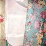 English Rose Dress Size M Juniors Jeweled Neckline Floral Blue Pink Sleeveless Photo 5