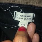 Madewell 9" Skinny Skinny High Riser Jeans Black Frost 26 Tall Photo 12