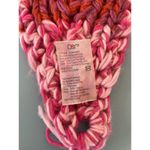 D&Y  womens knit red and pink winter Headband with button and flower OS Photo 3