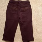Gloria Vanderbilt brown jean capris Size 8 Photo 4