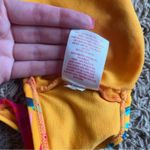 Xhilaration Pink / Orange Patterned Swim Bikini Top Size Large Photo 4