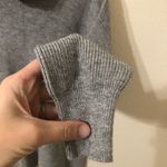 Free People  Heather Grey Ribbed Softly Structured Turtleneck Tunic Sweater - XS Photo 2