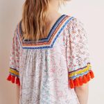 Anthropologie Maeve Paolina Tasseled Blouse Photo 1