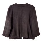 Allison Daley  Brown Faux Suede Jacket Medium Photo 1