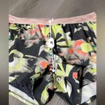 Avia  Shorts Women's Size Medium Gray Green Pink Floral Print Mid Rise Activewear Photo 5