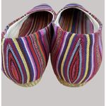 Beacon Women's Striped Multicolor Woven Step In Flats Sz 10N Purple Photo 7
