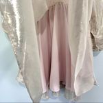 Anna Cate Caelyn Lame Gold Metallic Shimmer Mini Dress XS Photo 4