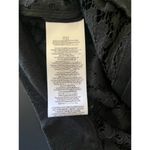 BCBGMAXAZRIA Women's Black Lace Bomber Jacket Size M Long Sleeve Zip Front Photo 5