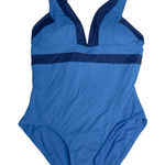 DKNY Blue One-Piece Swimsuit Size 10 NWT Photo 0