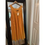 Boho Dress Mustard Yellow NWT One Size | Cottagecore Flowy Sleeveless Summer Photo 1