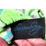 Swimsuits for All S4A Swim Sexy Floral Palm Tropical Halter Tankini Plus 18 NEW Green Photo 5