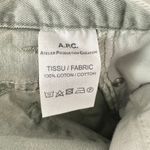 A.P.C. Gray Green Straight Leg Jeans Sz 29 Button Fly Cotton Designer Seafoam Photo 6