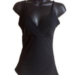 Frederick's of Hollywood Womens Black Ruched Tank Top Large Photo 0