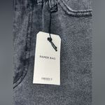 Forever 21 NWT  Paperbag Black Denim Shorts Size 28 Photo 4