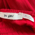 Mi Ami Francesca’s Jumpsuit Wide Leg Cropped Red XL (jrs) Cocktail Boho Dressy Size undefined Photo 10