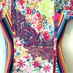 Johnny Was NWT  Locita Surf One Piece Swimsuit Swim Beach XS Floral Photo 9
