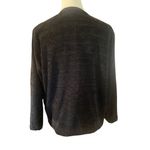 White Stag  Vintage Embroidered Chenelle Long Sleeve Black Button Down Shacket Si Photo 2