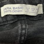 Zara Basic Black Ripped Distressed Z1975 Denim High Rise Skinny Jeans Size 8 Photo 3