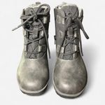 Jbu  by Jambu Memory foam Grey ankle boots with lace up front, Size 6 Photo 0