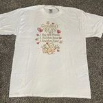 Jerzees  white grandma rules teddy bear short sleeves shirt  L Photo 0