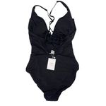 ANDIE  Swim The Bali One Piece Swimsuit Black Size Small LONG TORSO New with Tags Photo 6