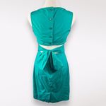 Club Monaco  Teal Sleeveless Cutout Back Mini Dress Size 0 Photo 4