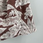 Urban Outfitters Skirt Size Large Tropical Leaf Coastal Mini Size Buckle Brown Photo 8
