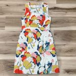 Boden Multi Color Printed Retro Pocket Shift Short Casual Dress Women’s 2 Red Photo 1
