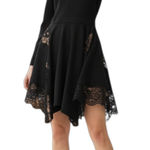 Stella McCartney  Celeste Dress Women's Size 38 Black Long Sleeve Luxury Designer Photo 0