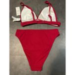 Burgundy‎ two piece swim wear size medium A Photo 1