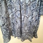 AQUA NWT blue snakeskin long sleeve stress size 2X Photo 8