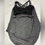 Lululemon Free To Be Serene Tank Medium Support C/D Cup Heathered Black 6 Photo 3