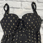 Coco reef  Womens Allure Foiled Underwire Swim Top Black 32D Bandeau Slimming New Photo 2