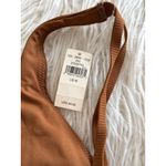 Aerie OFFLINE By Ribbed Plunge Sports Bra Brown Size Medium Photo 6
