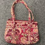 Vera Bradley  Medium Paisley Shoulder bag red pink 2009 Raspberry Quilted Photo 0
