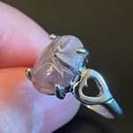 Elegant purple amethyst S925 silver ring size 9.5 Photo 6