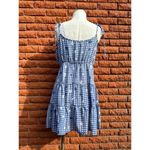 Altar'd State  blue and white gingham dress with flowers women's large Photo 1
