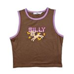 Adika - Silly Lamb Sleeveless Tank in Brown & Purple Photo 0
