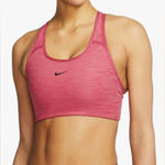 Nike Dri-FIT Swoosh Medium-Support Sports Bra Pink Sz Small Photo 0
