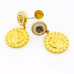 Tory Burch NWOT  Gold Coin Drop Earrings Photo 2