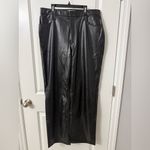 Abercrombie & Fitch  Curve Love High Rise 90s Relaxed Vegan Leather Pant 14 Long Photo 2