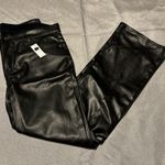 Gap  Black Faux Leather Pants Photo 0