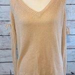 GILLI Sweater V Neck Loose Knit w Laced Arms Photo 0